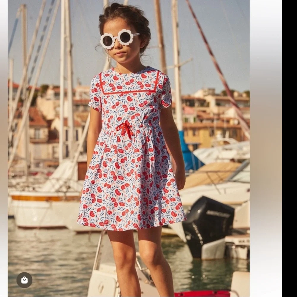 Sergent Major Floral Sailor Dress
